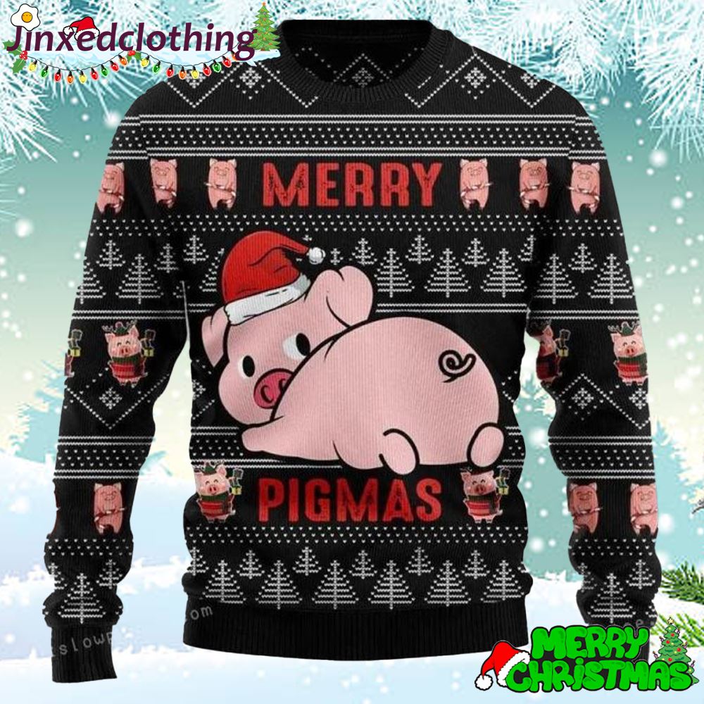 Merry Pigmas Christmas Christmas Ugly Sweater 